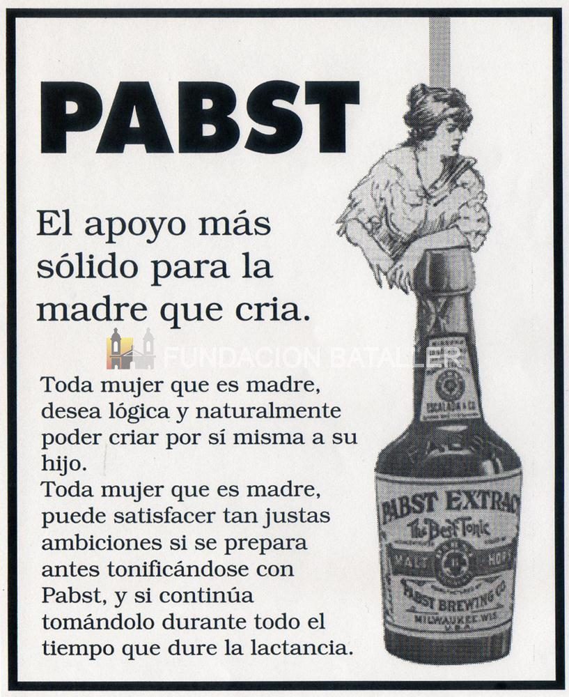 Aviso Pabst, publicado en 1920. Extraído del libro “El San Juan que Ud. no conoció” de Juan Carlos Bataller.