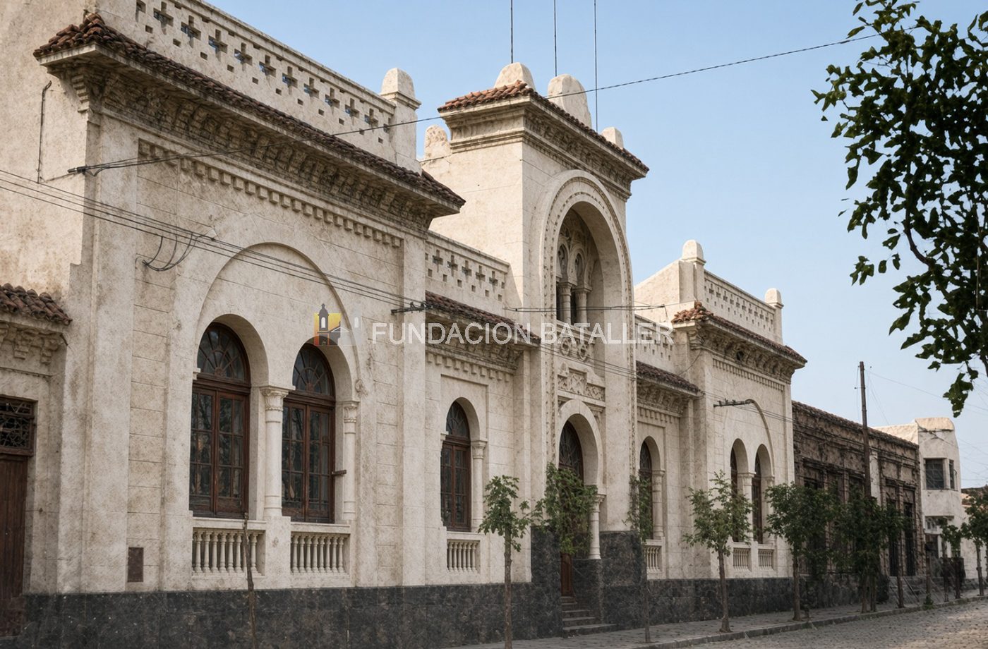 Así era, antes del terremoto de 1944, el frente del Club Sirio Libanés. Se ubicaba en el mismo solar que hoy ocupa en calle Entre Ríos, aunque entonces la dirección era Rawson 245. El club tenía el número telefónico 4364. (Foto publicada en el libro «El San Juan que Ud. no conoció», de Juan Carlos Bataller)