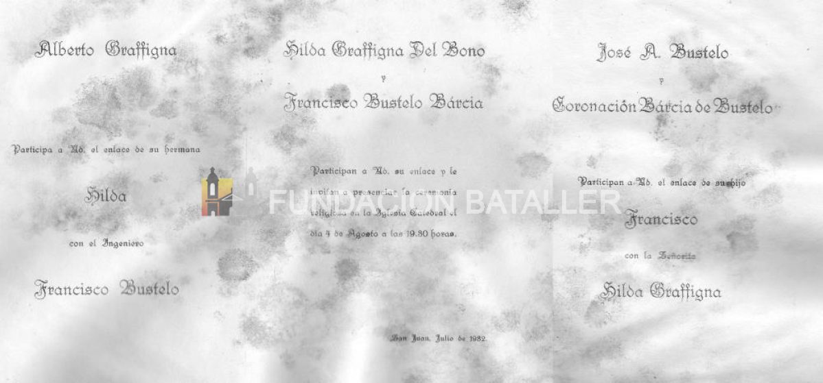 1932 - Enlace Graffigna Del Bono - Bustelo Barcia