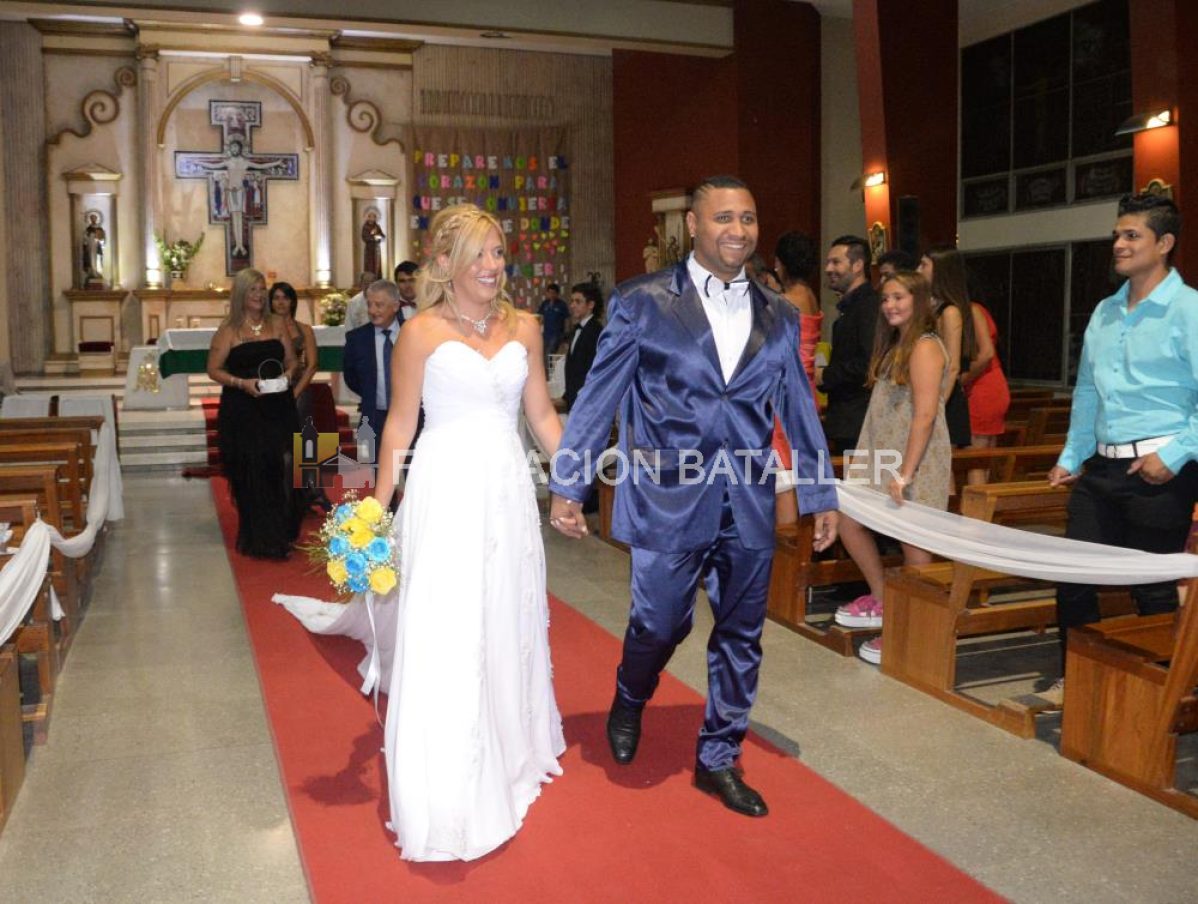 Enlace Roberval – Mallea: la boda del futbolista y la hija del presidente de Alianza 