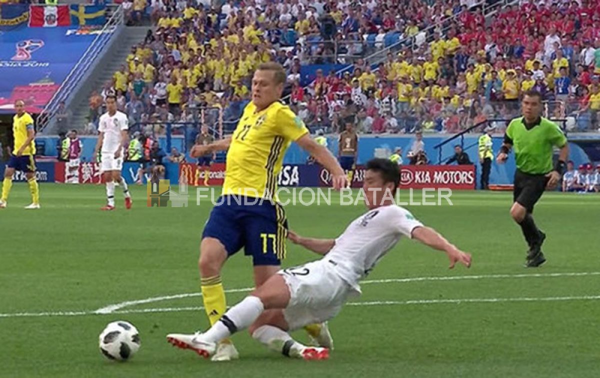 Suecia venció con un penal a Corea 1 a 0