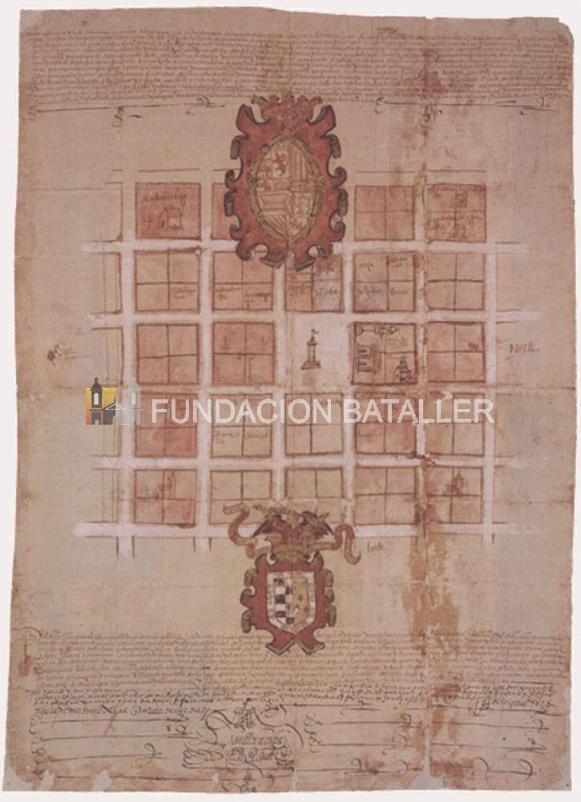 Planos manuscritos de archivos españoles: San Juan de la Frontera (1562)
