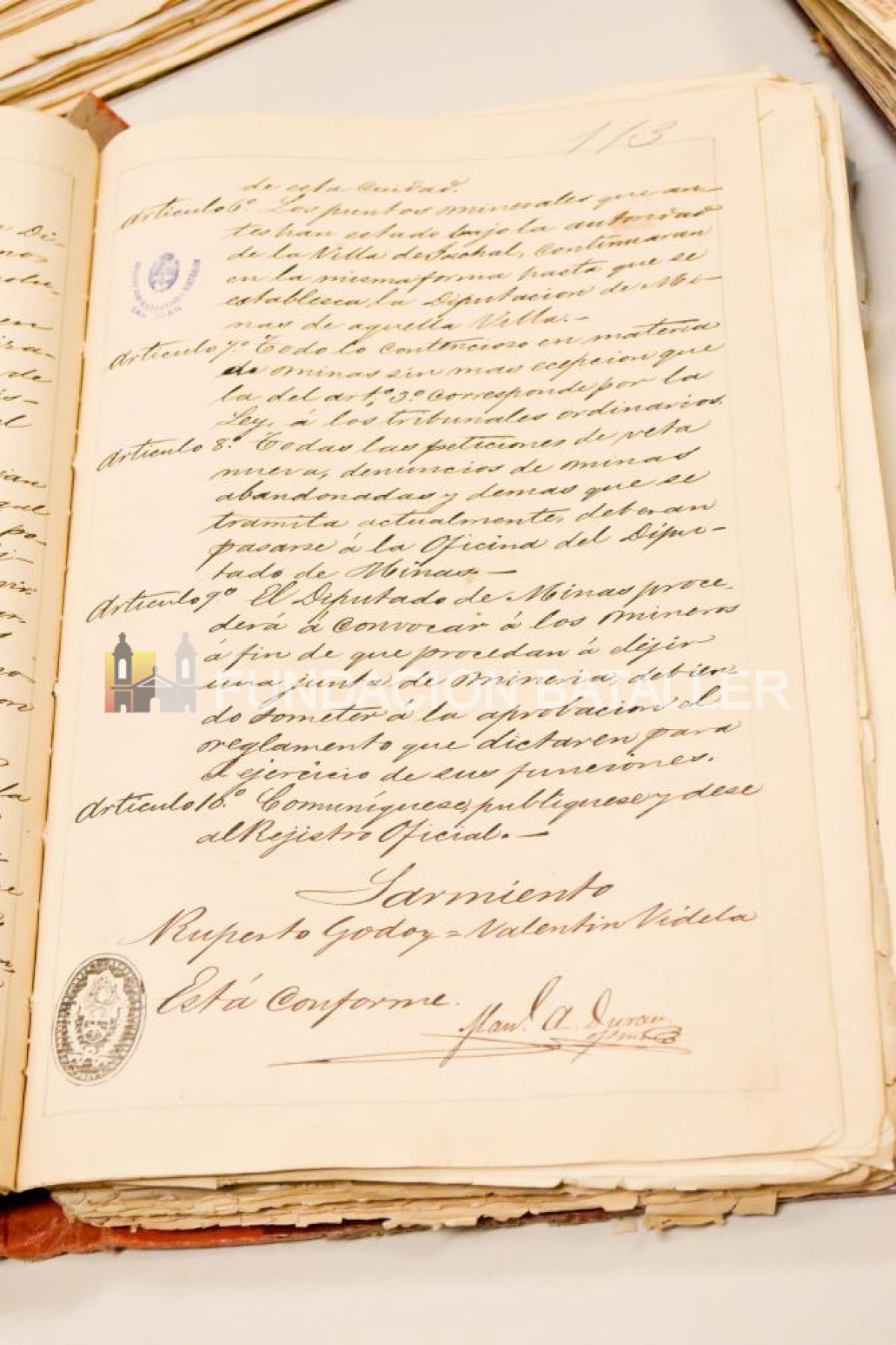 Documento histórico: la primera reglamentación minera implementada por Sarmiento