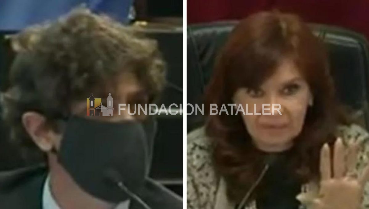El cruce entre Cristina y Lousteau en el Senado: "No me tutee"