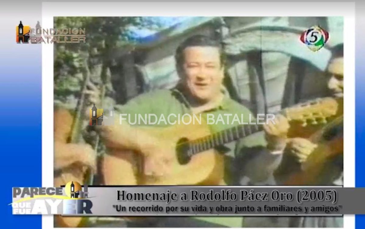 "Parece que fue ayer" y un homenaje del 2005 a Rodolfo Paez Oro 