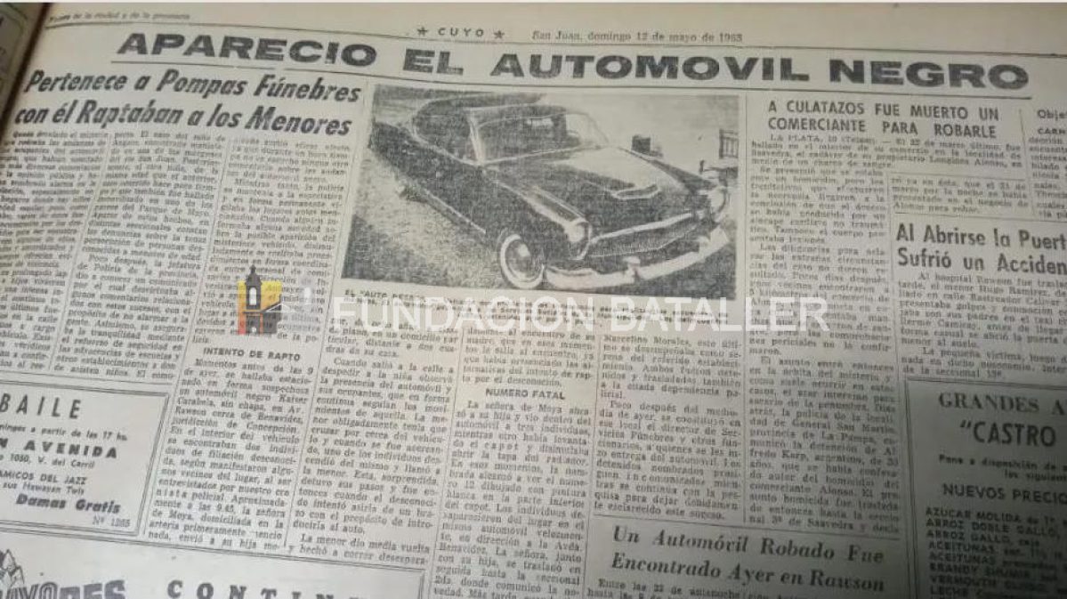 El coche fúnebre en el que secuestraban niños y sembró el terror en San Juan