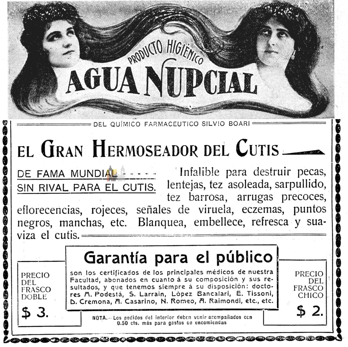 Aquellas publicidades de 1900
