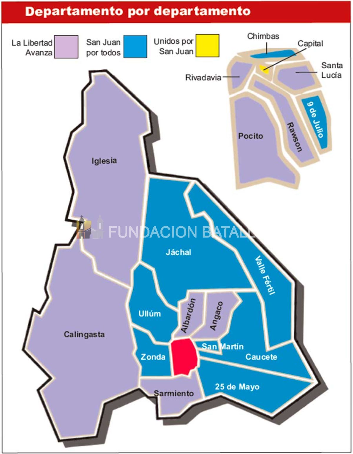 Elecciones 2023. Cómo fue el comportamiento de los frentes en los departamentos