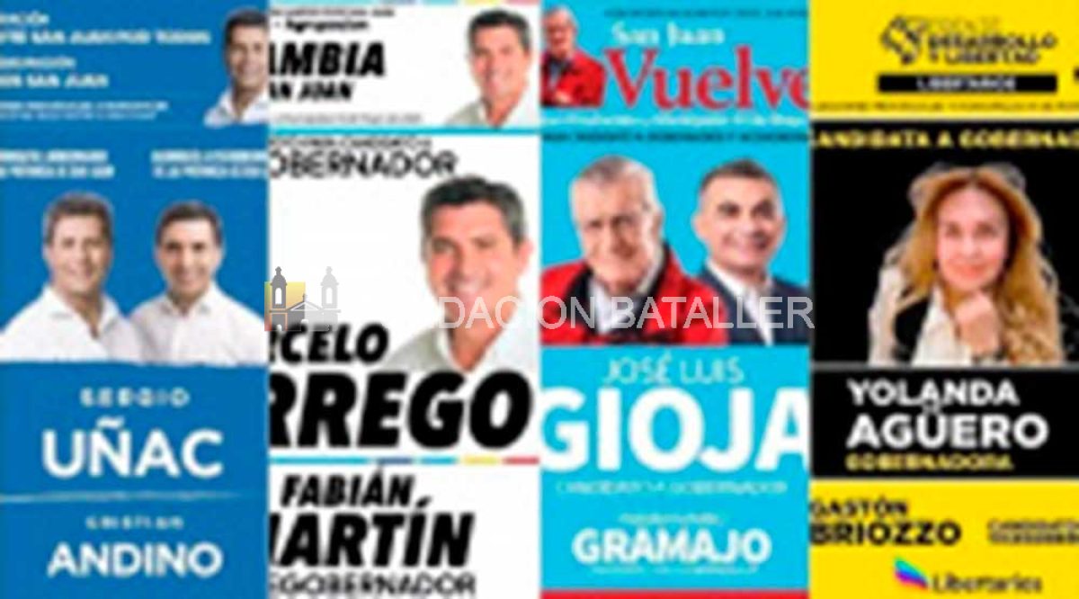 Las boletas que se vieron en los cuartos oscuros para las elecciones en San Juan en 2023