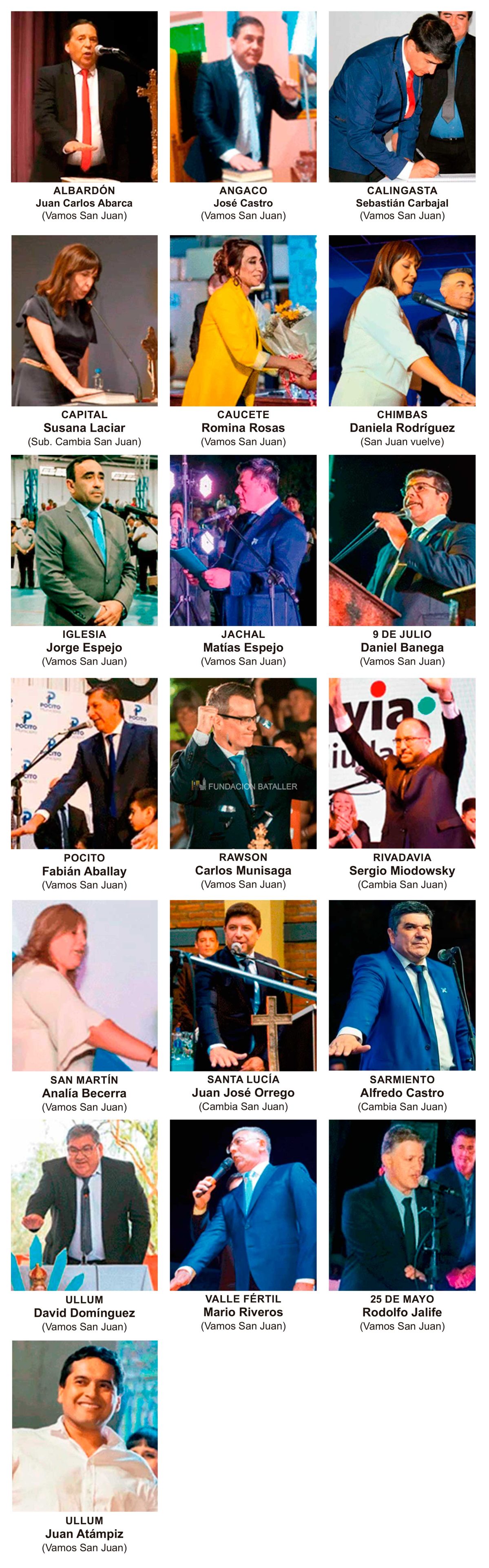 Intendentes municipales de San Juan desde 2023 hasta 2027