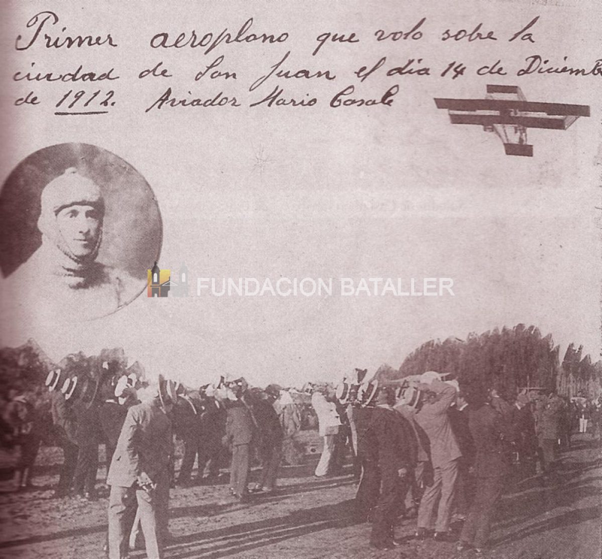 El primer avión que voló en San Juan