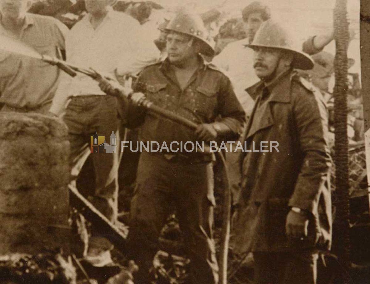 El cuerpo de bomberos de la Policía de San Juan