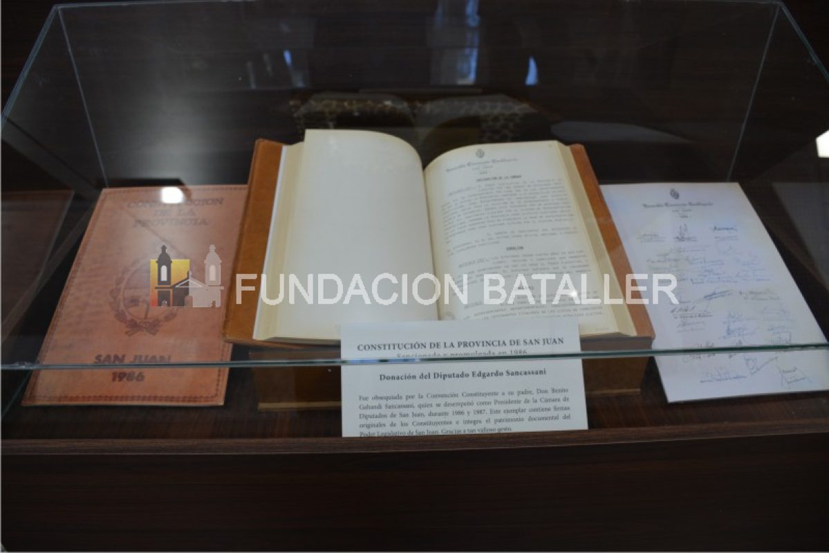 1986. 1986 La Constitución Provincial