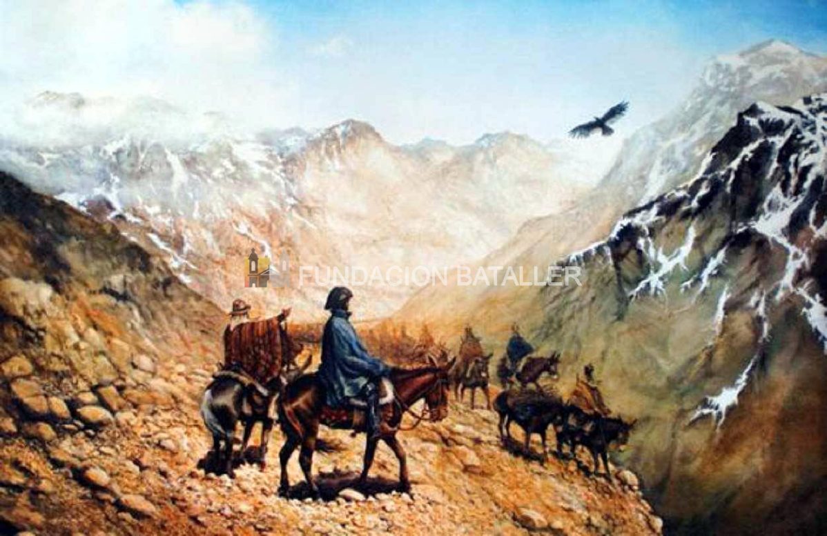 San Martín y su estrategia en medio de la Cordillera de Los Andes