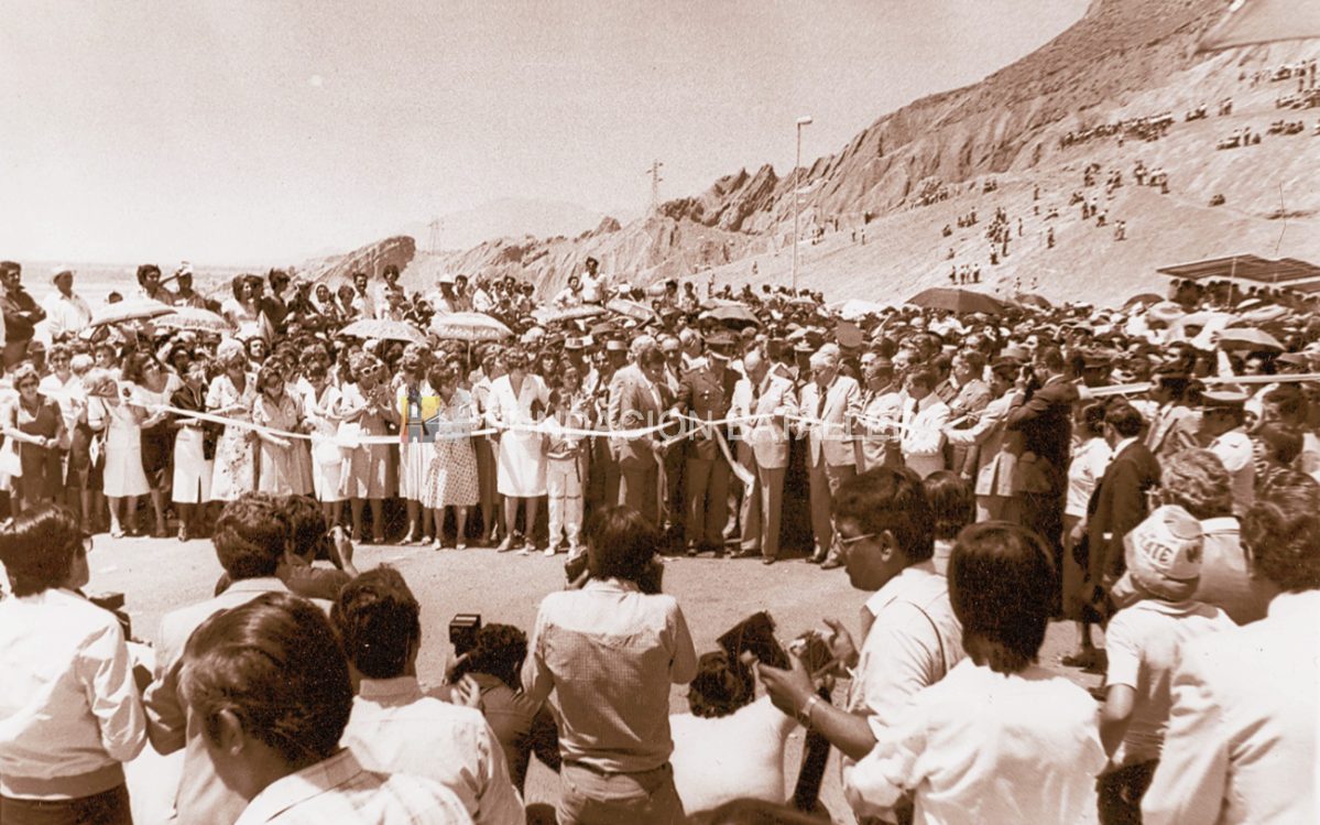 La inauguración del Dique de Ullum