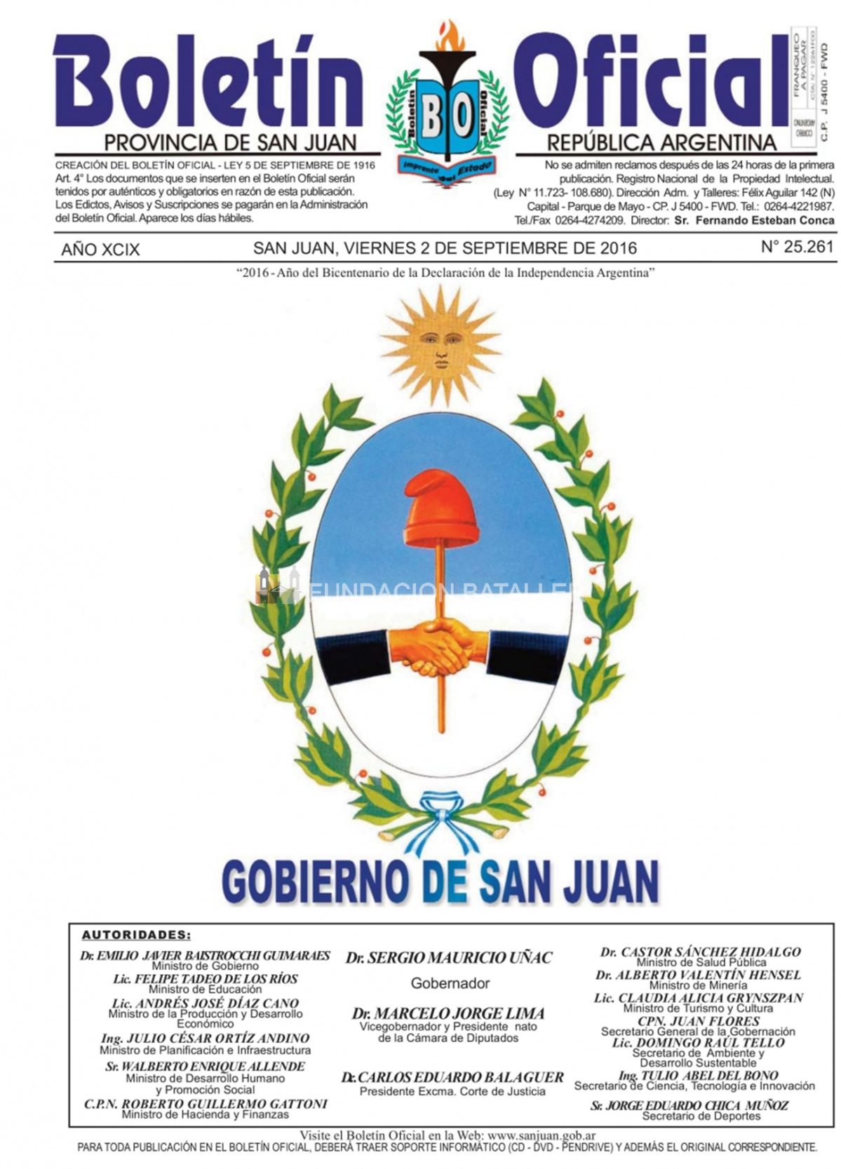 Boletín Oficial e Imprenta del Estado de San Juan