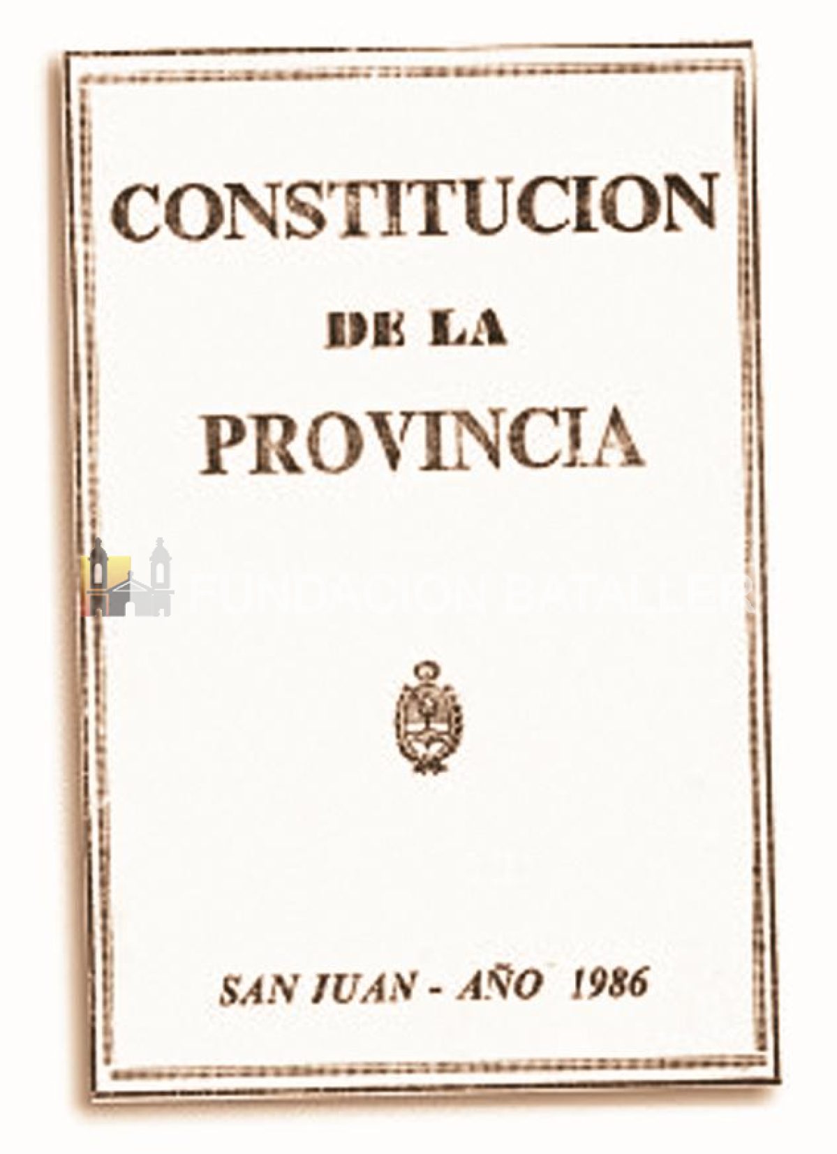 1 de Mayo. Día de la Constitución de la provincia de San Juan