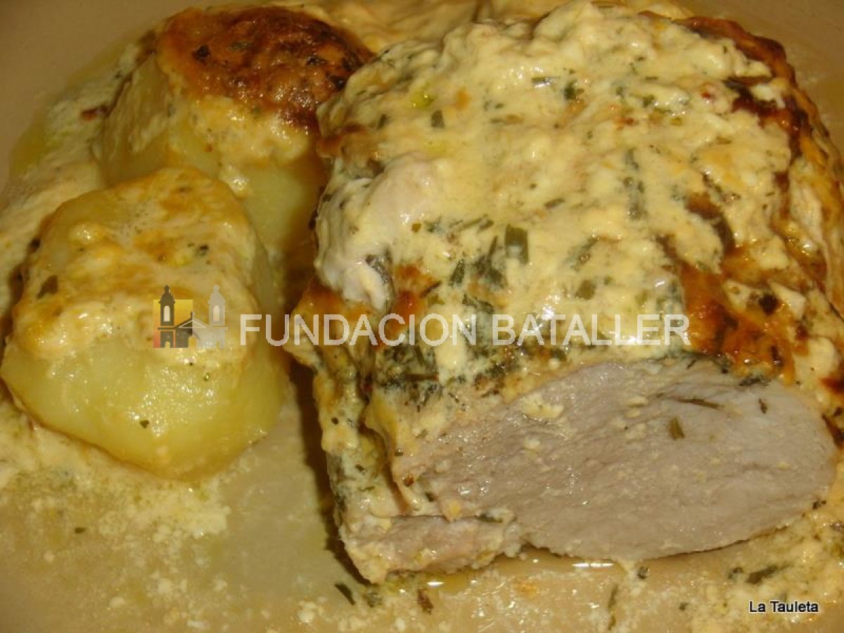 Lomo de cerdo al estragón Por: Alberto Fernández